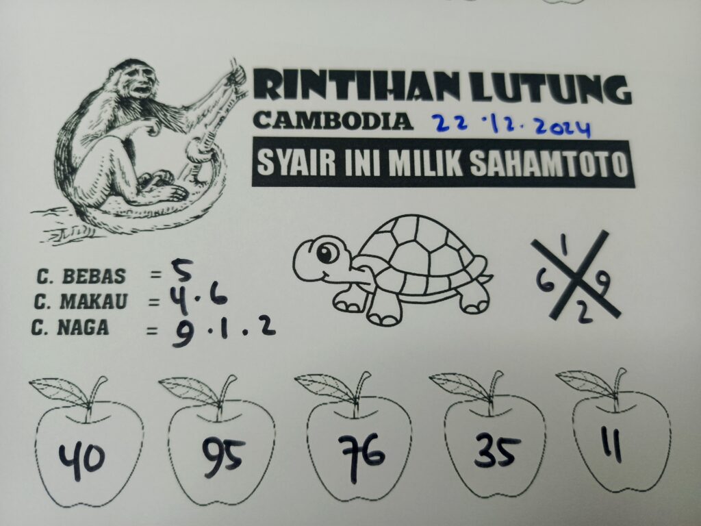 Syair Rintihan Lutung Cambodia poolsHari Ini Minggu 22 Desember 2024